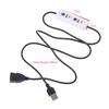 Cavo di Alimentazione con Interruttore di Estensione 3-Timer 0.5H/1.5H/3H 3-Velocità per Ventola da Soffitto USB Lampada LED