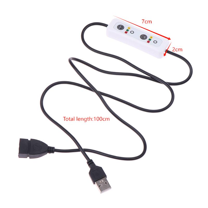 Cavo di Alimentazione con Interruttore di Estensione 3-Timer 0.5H/1.5H/3H 3-Velocità per Ventola da Soffitto USB Lampada LED