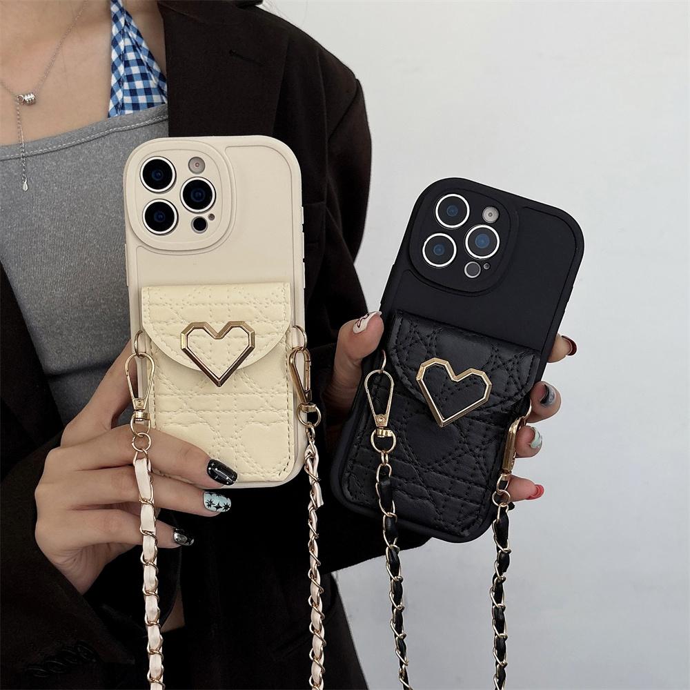 Crossbody Wallet Card Holder Phone Case for IPhone 17 Air 14 13 12 11 Pro Max 16 15 Plus XS XR X 7 8 Leather Protective Cover