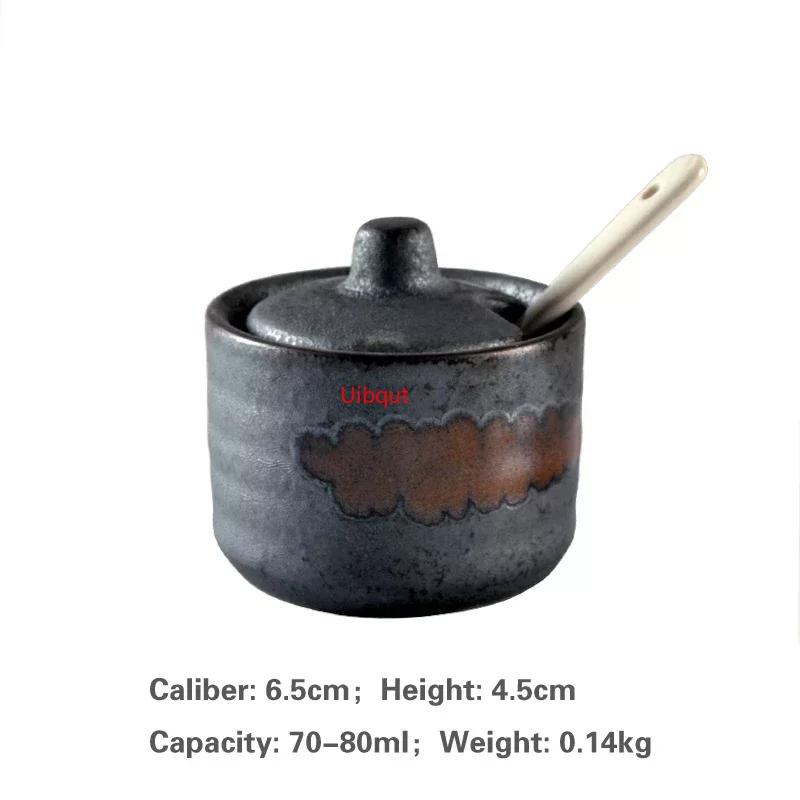 Japanese Tank Creative Seasoning Can Ceramic Seasoning Tank Kitchen Ware Storage Bottles and Jars Bottle Glass Bottle Jars