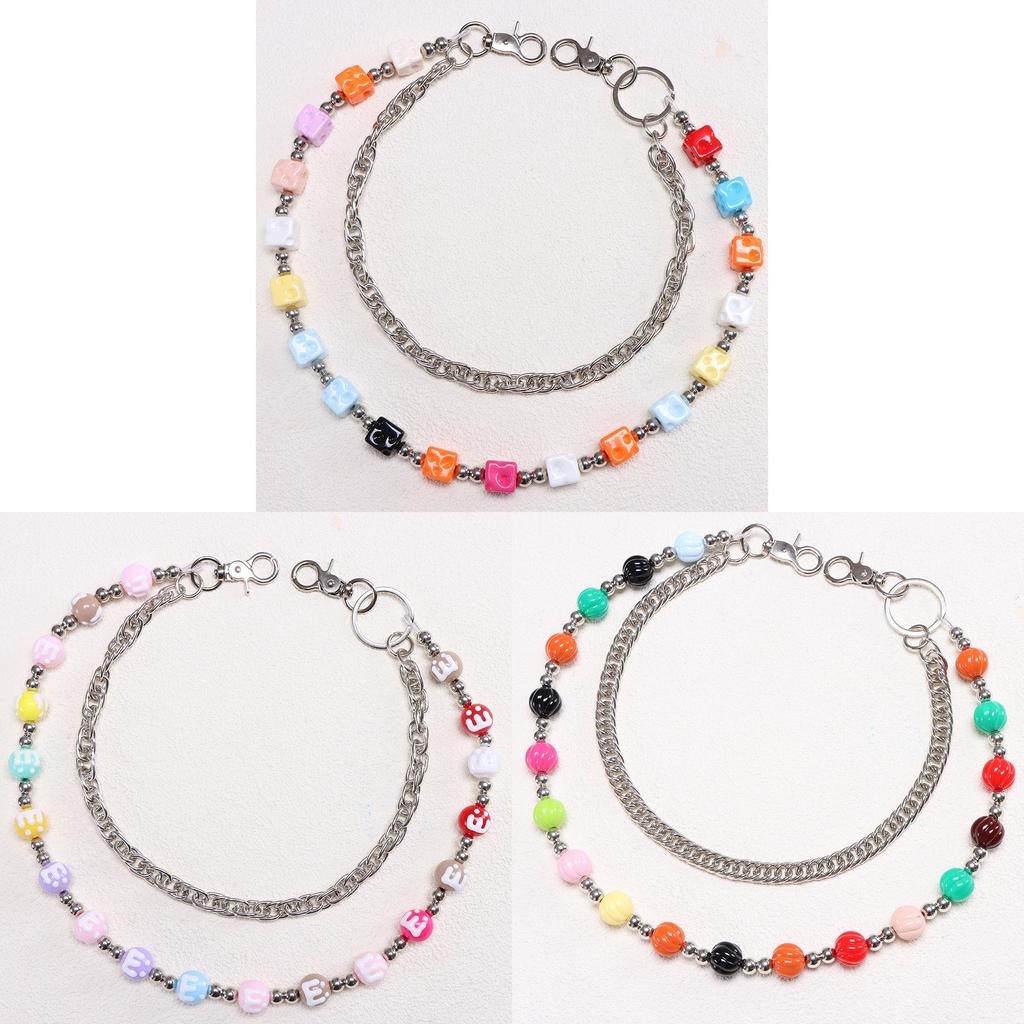 Hip Hop Double Layer Belt Chain For Men And Women With Metal Clips Fashion Jeans Accessory