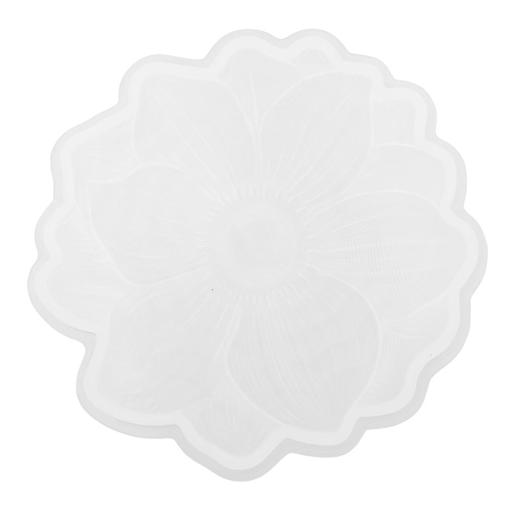 Molde de Silicona de Resina con Forma de Flor Reutilizable Flexible Resistente al Desgarro Molde de Bandeja Floral para Decoración del Hogar Proyecto de Arte