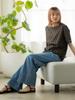Pantalon large DNM BLECH M [Beams Heart] Center-P Femme