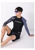 Unisex Sun Protection Quick-Dry Two-Piece Wetsuit for Snorkeling & Surfing