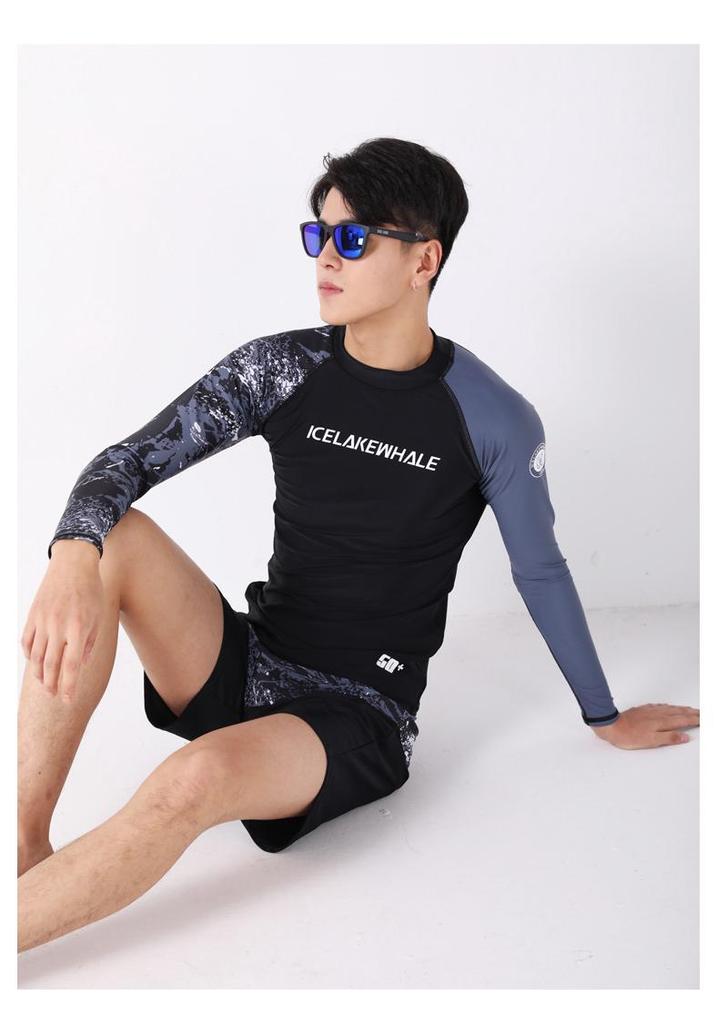 Unisex Sun Protection Quick-Dry Two-Piece Wetsuit for Snorkeling & Surfing