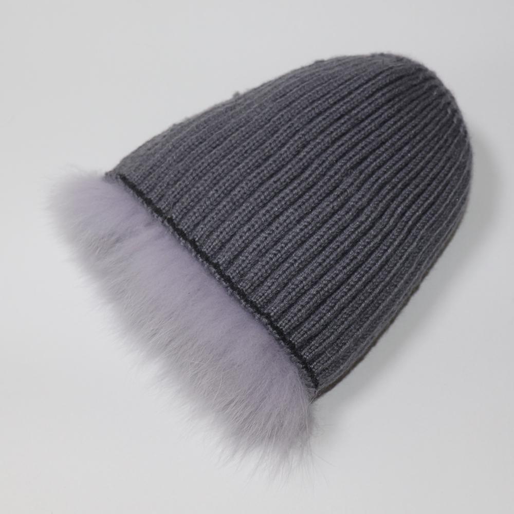 Women Winter Hight Quality Hand Knitted Real Rex Rabbit Fur Hat Natural Soft Fox Fur Hats Warm Elasticity Thick Real Fur Caps