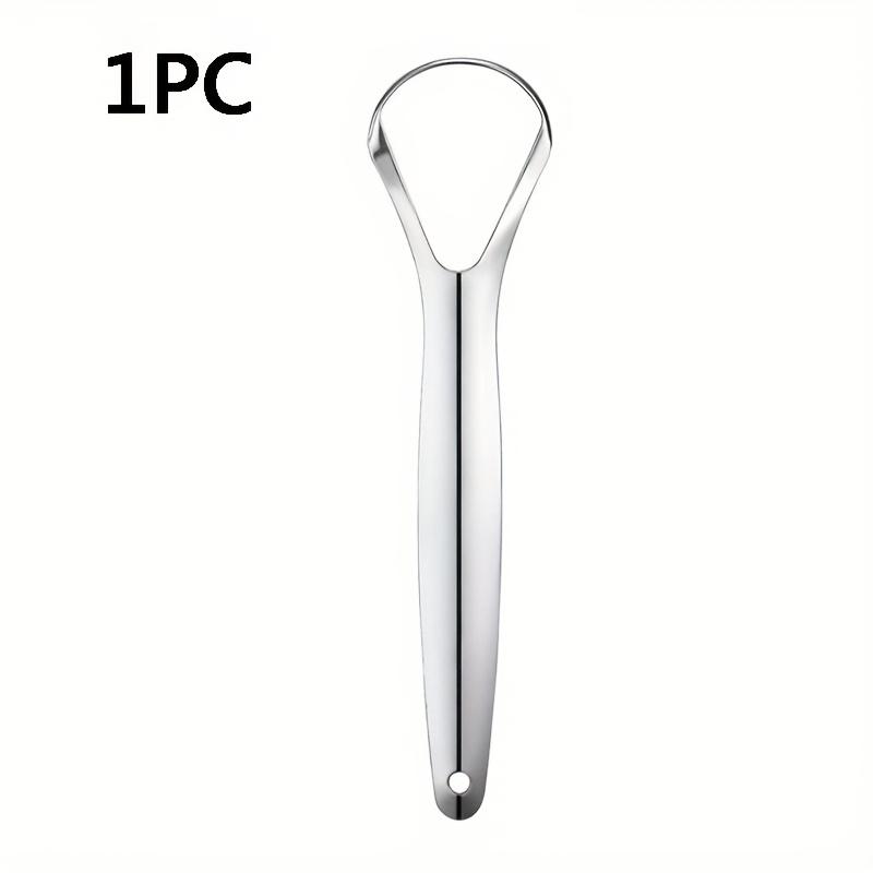 

1/3pcs Tongue Scraper, Reduce Bad Breath for Oral Care, Stainless Steel Tongue Cleaners, Mental Tongue Cleaning Tools for Adults
