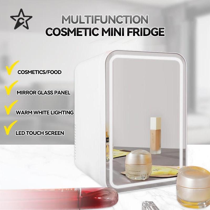 8L Large Capacity Beauty Mask Skin Care Cosmetics Mini Fridge Cosmetic Refrigerator Mirror Car Household Mini Refrigerator