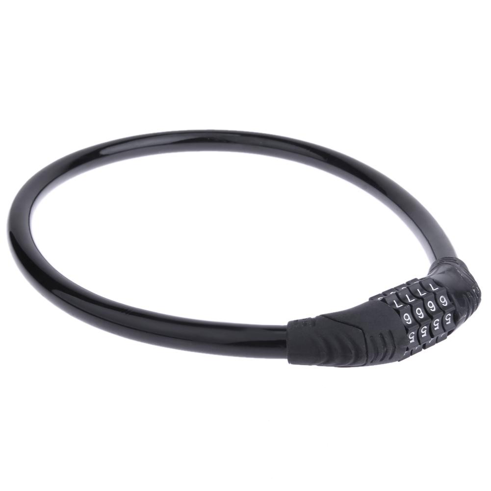 4 Digital Code Mountain Bike Combination Lock Portable Combination Code Padlock Wire Lock Locks for MTB Bike Motorcycle