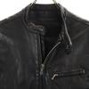 LITHIUM HOMME Made In Japan Cowhide Leather Single Riders Jacket 44 Black Men's Used