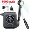Camping Shower 3.6V 8000mAh IPX8 Rainproof Portable Power Supply for Outdoors Rechargeable Camp Shower Outdoor Shower