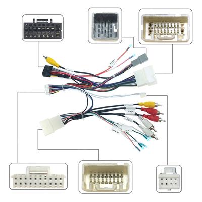 Car 16pin Audio Wiring Harness With Canbus Box For Mitsubishi Pajero Aftermarket Stereo Installation Wire Adapter