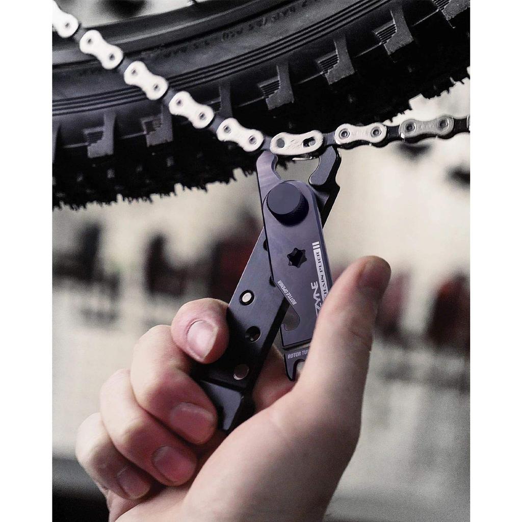 Japanisches LEZYNE Fahrrad Tragbares Werkzeug Multiwerkzeug Reparatur Multifunktional Klein Kompakt MULTI KETTENZANGE Schwarz Quick Link 61g [Originalprodukt]
