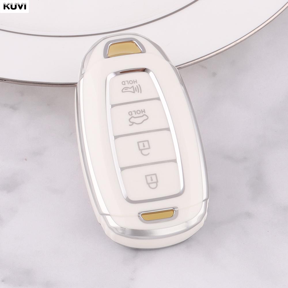 3 4 Button Tpu Car Key Case Cover Shell For Hyundai Elantra Grandeur Accent Solaris Sonata Palisade Kona Creta I20 I30 Ix35 Ix25