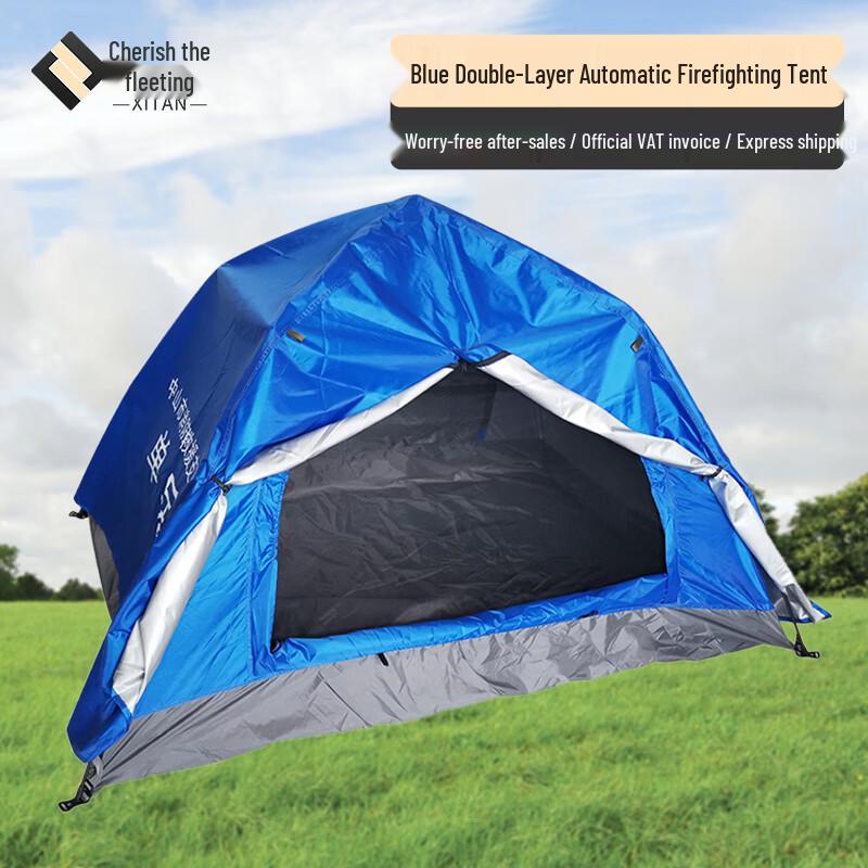 Automatic Pop-Up Double-Layer Single Camping Tent