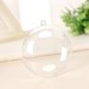 Packing Fillable Photo Props Christmas Disc Balls Christmas Ornaments Clear Flat Ball Home Decor