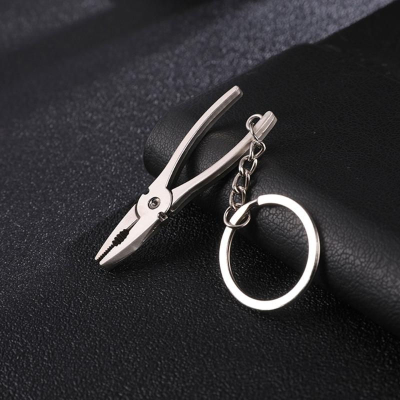 2 Stück Mini-Schraubenschlüssel Werkzeug Anhänger Schlüsselanhänger Multitool Schlüsselhalter Organizer Metallschraubenschlüssel Schlüsselring Mini-Taschenwerkzeug Orna