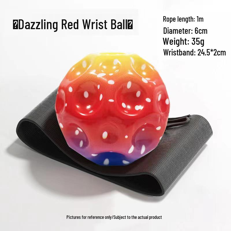 Luminous Moonstone Rubber Reaction Ball with Rope for Children