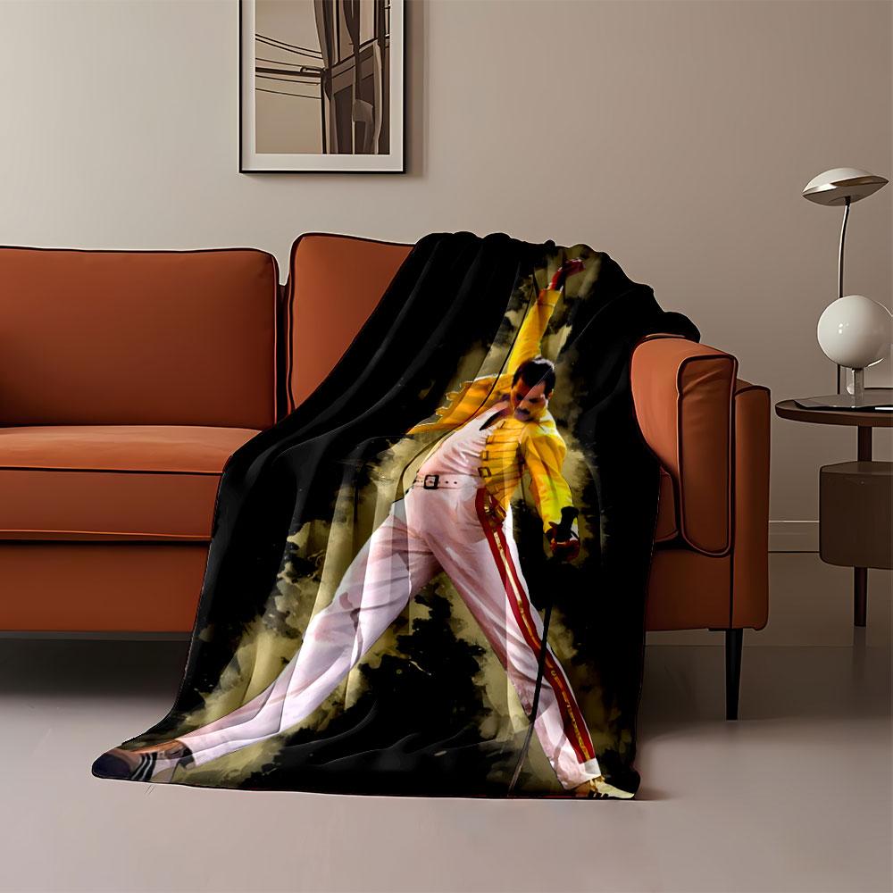 Iconic Performer In Yellow Jacket Print Blanket Soft and Cozy Perfect for the Living Room Bed Sofa or a Nap,gift