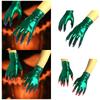2pack Halloween Gloves Scary Nails Gloves Long Gloves Monsters Wolf Handwear for Evening Attires Essential