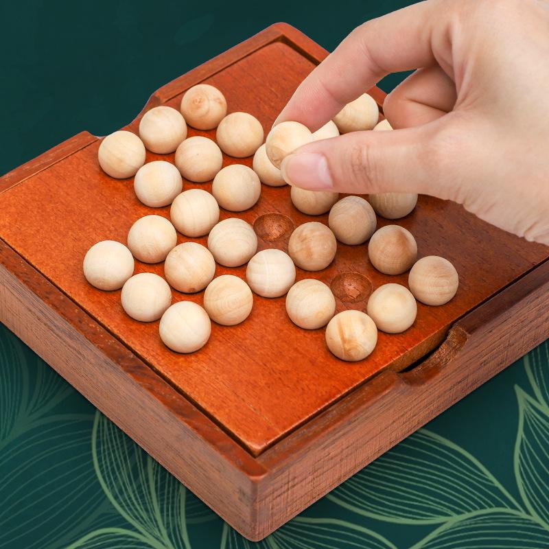 

Classic Wooden Solitaire Puzzle Game for Kids