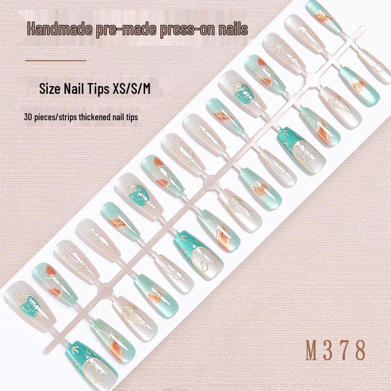 

Handmade Cartoon Zodiac Libra Embossed Press-on Nail Tips