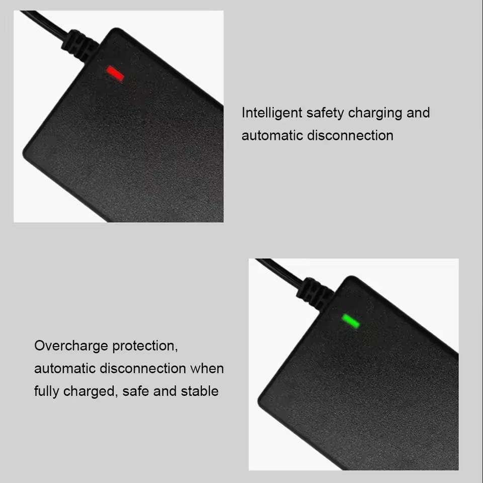 42V 54.6V 2A Lithium Battery Charger Universal 5Plugs Battery Power Adapters For AC100-240V 36V 48V 2A Battery Pack EU / US Plug