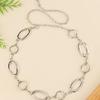 Fashionable Circular Metallic Waist Chain Belt For Women Seeking Unique And Elegant Accessories Formal Occasion Wear