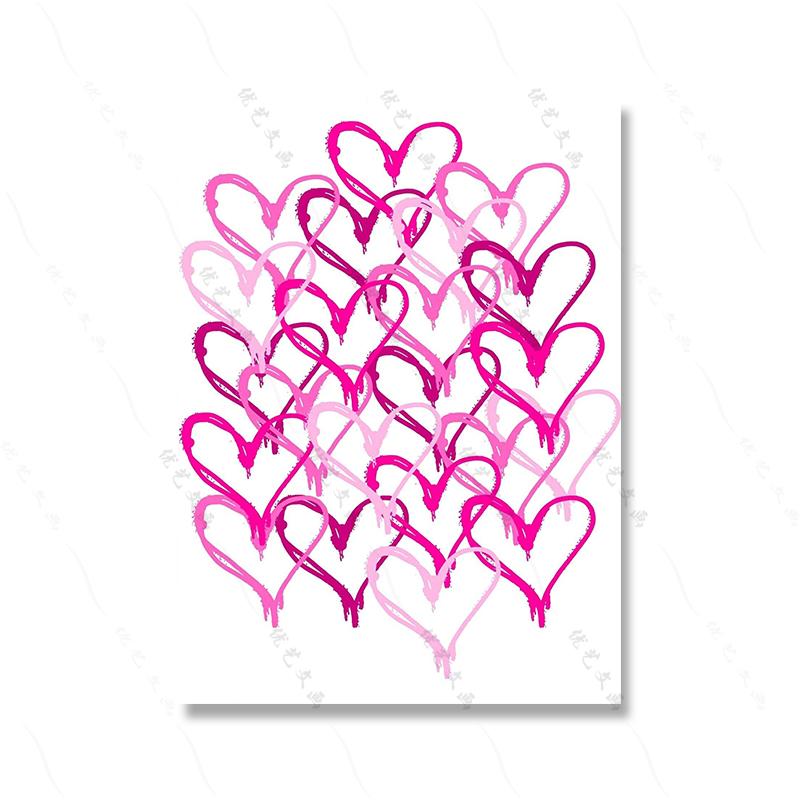 Fashion Pink Leopard Zebra Poster Minimalist Wall Artwork Modern Canvas Painting Print Love Pictures Kid Nursery Room Home Decor