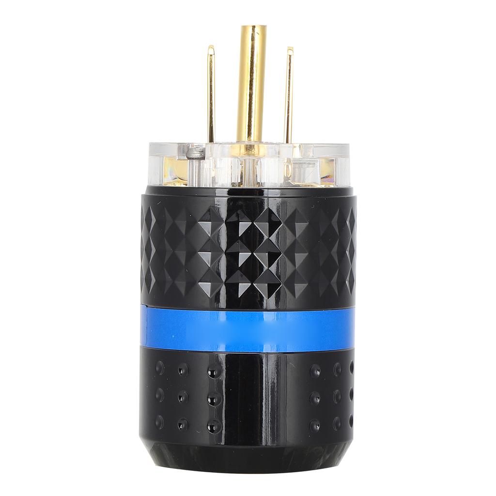 Monoso Netzstecker Reines Kupfer 24K Vergoldet o Stecker Netzstecker (M103G(Männlich) )