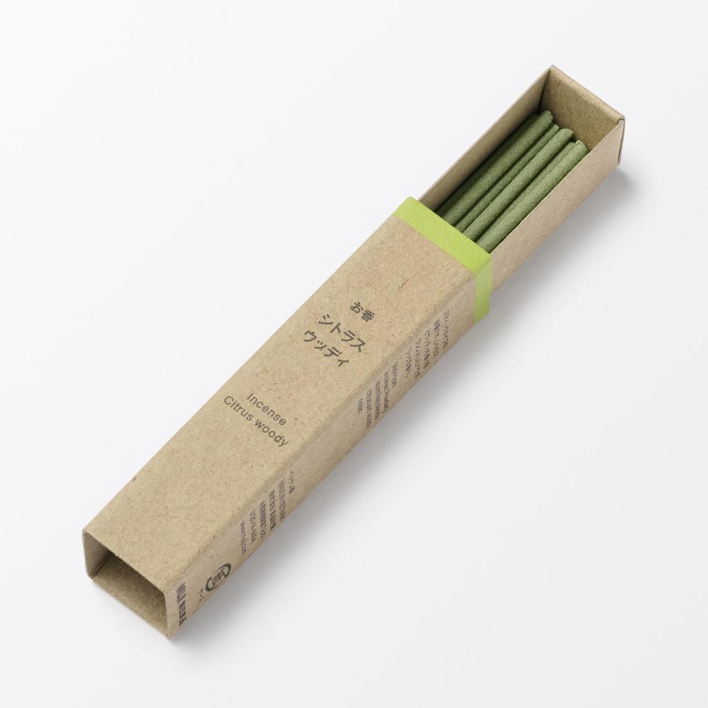 MUJI Citrus Woody 12 84465284 Incense, Sticks,