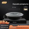 LvKangChu 1250ml Disposable Round Meal Boxes with Lids (90 Sets)