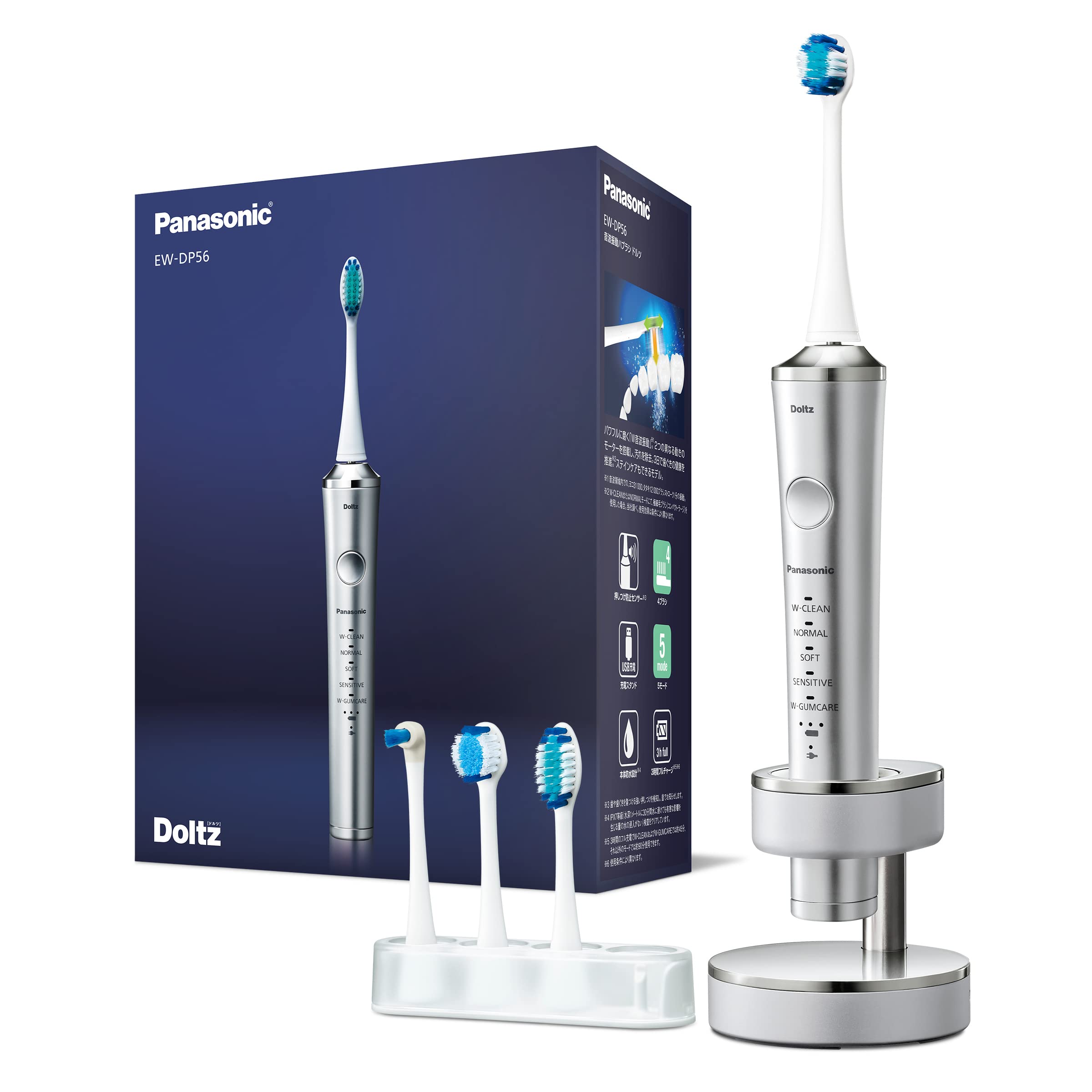 

Panasonic Electric Toothbrush Doltz High Grade Model Silver EW-DP56-S