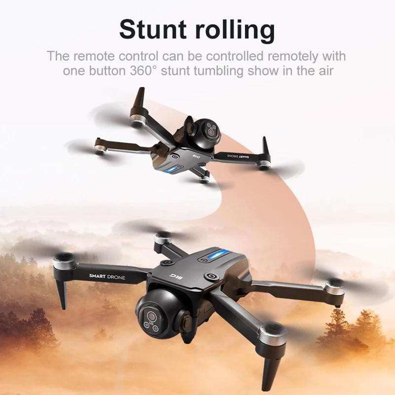 D18 Screen Control Drone Brushless Motor Four Sides of Obstacle Avoidance Optical Flow 5G WiFi FPV Aerial Photography Aircraft