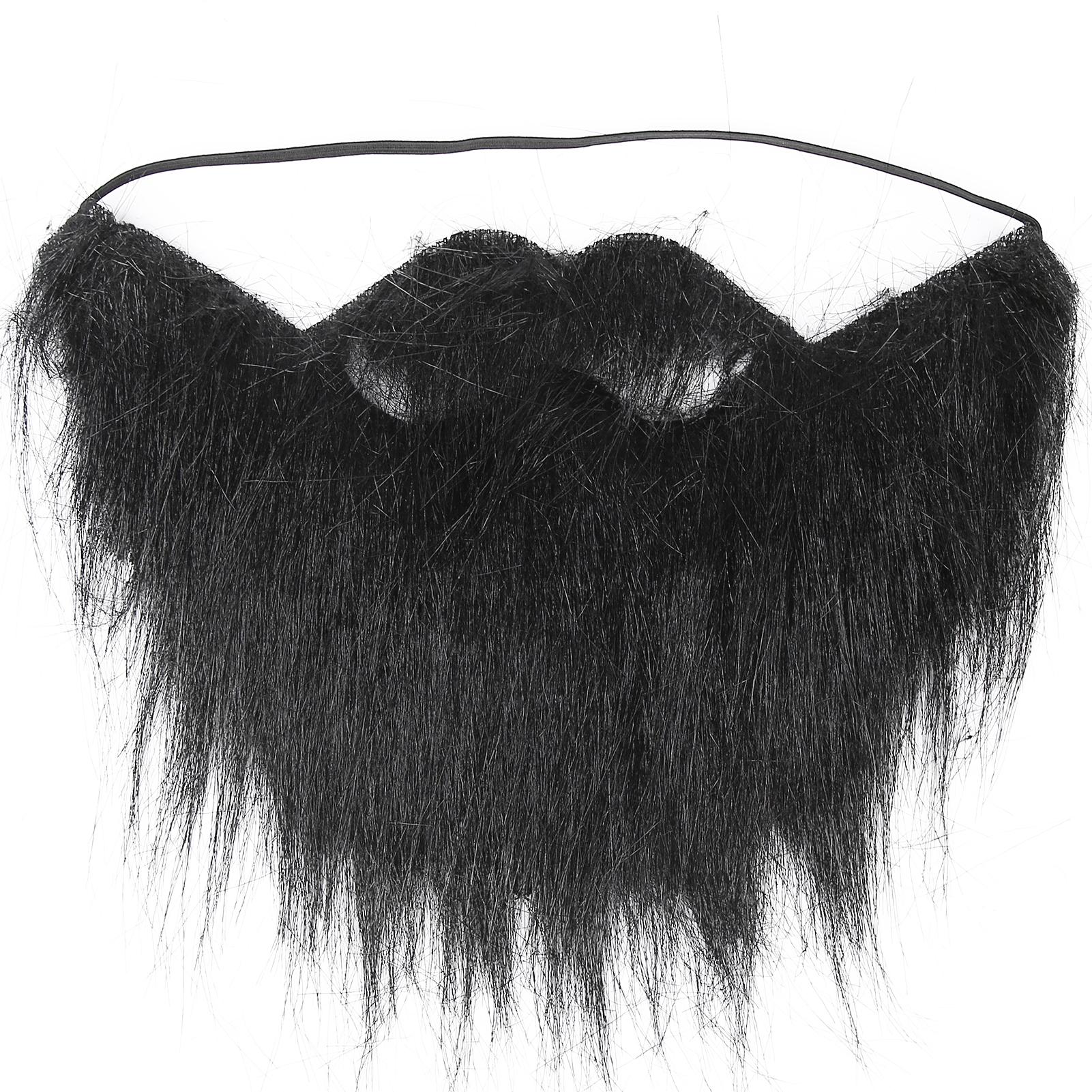 

Men Fake Beards Black Funny Long Mustaches Beard Costume for Party Christmas Halloween