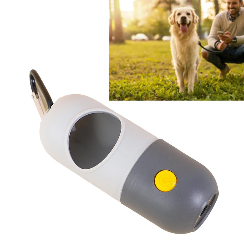 Dog Poop Bag Dispenser Large Capacity Hands Free Portable Pet Waste Bag Holder with Metal Clip for