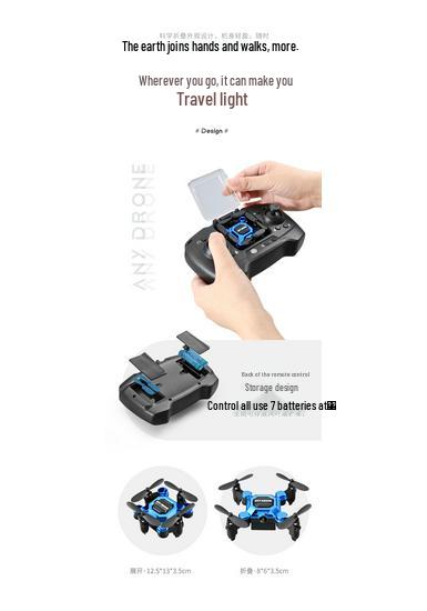 Foldable Mini Drone with Remote Control for Aerial Photography - Quadcopter Toy for Students and Kids