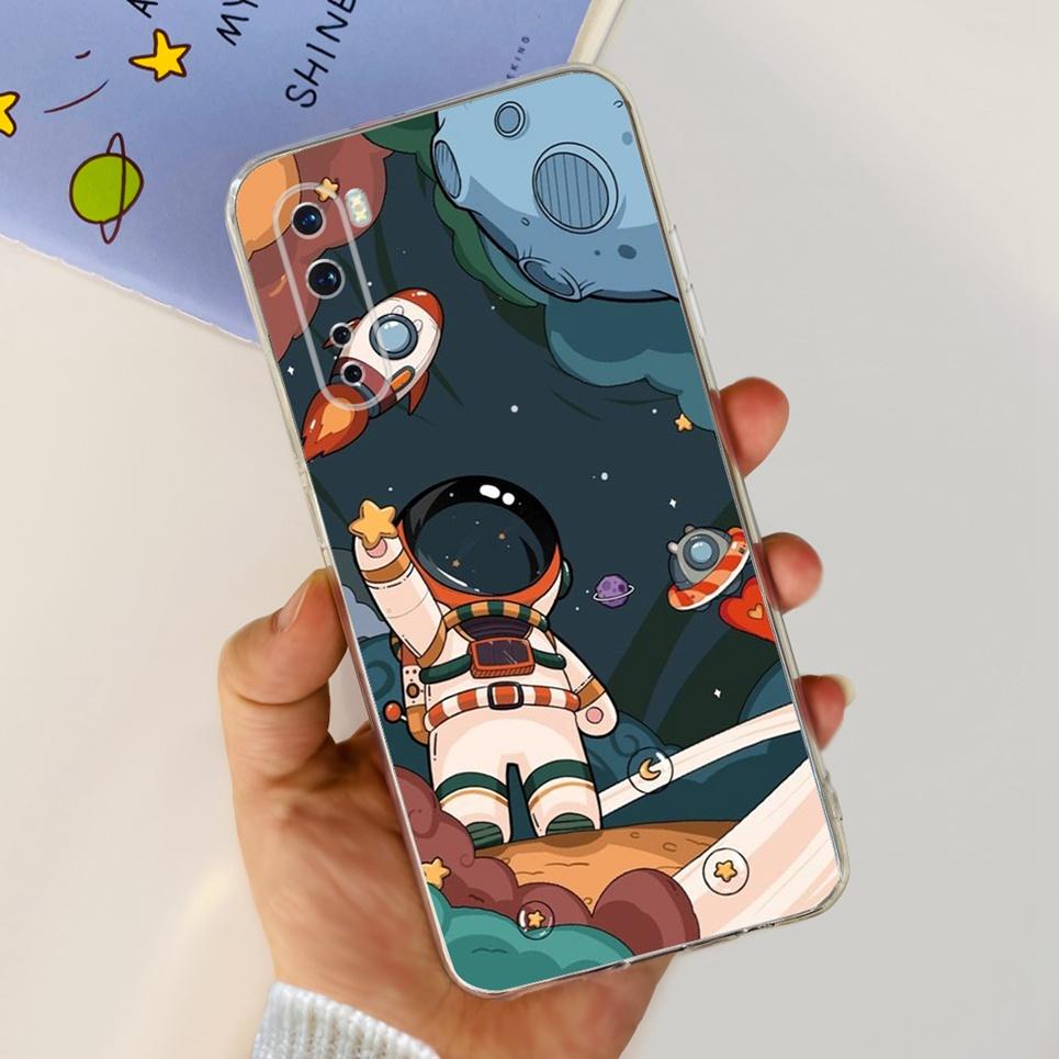 Soft Silicone TPU Coque Cover For Oneplus Nord Phone Case Cartoon Cat Cool Style Astronaut Fundas Oneplus Z 8 Nord 5G Cover Capa