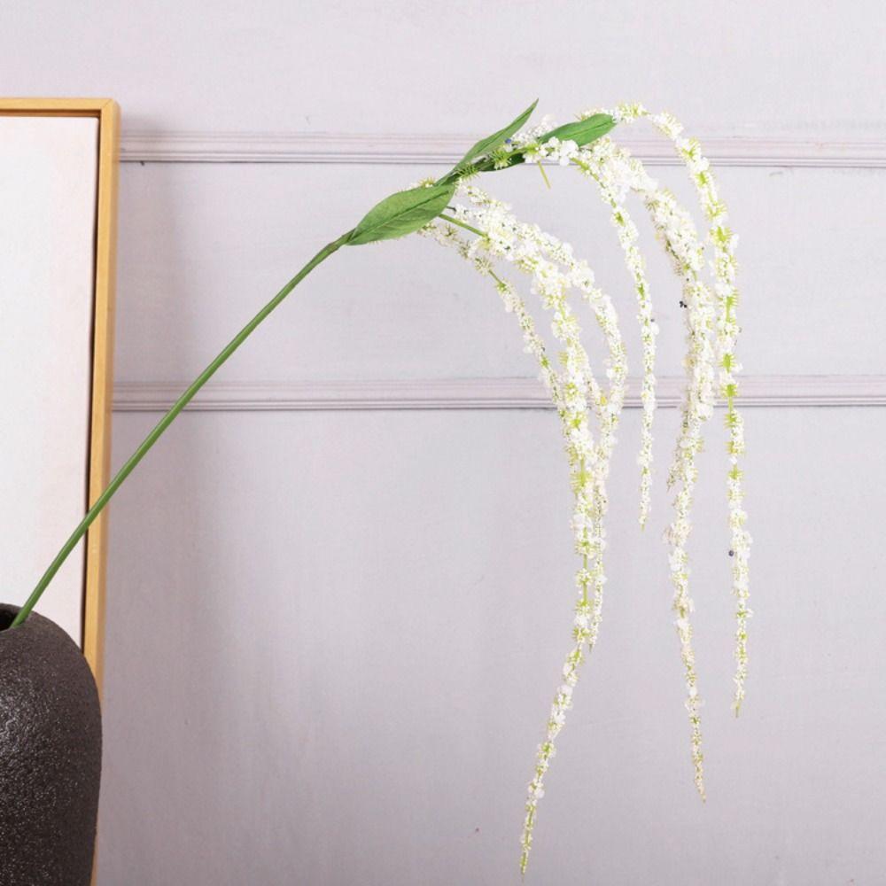 8 Fork Artificial Foam Flower Vine 120cm Green Plant Artificial Wisteria  Home Garden Decor