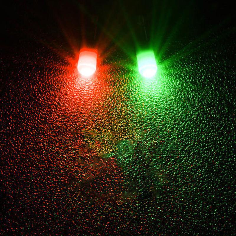5Pcs Led Luminous Floating Tail Light Glow Color Change Stick Bean Thick Head Fishing Float Tail Light Fishing Gear Accessories