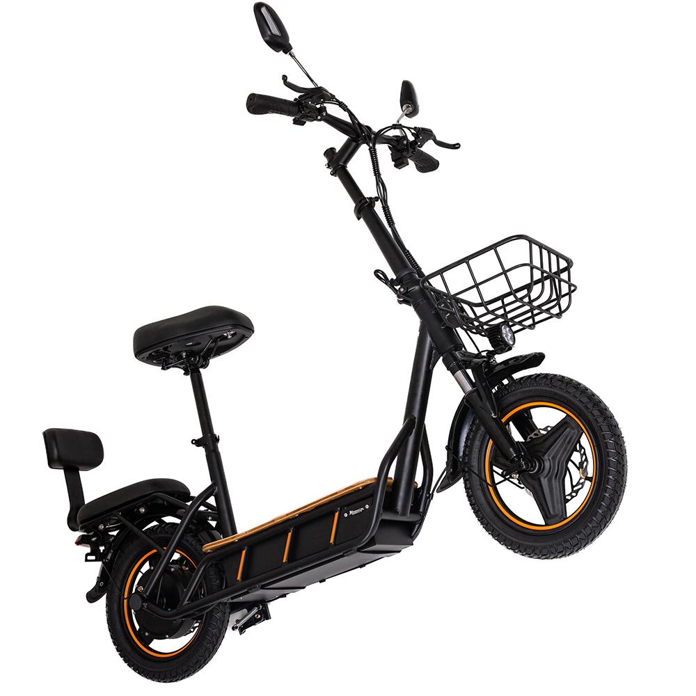 Electric Scooter Adult Kukirin C1 Pro 800W Motor Top Speed 45Km/h With Rear Sofa And Front Basket 48V 26AH Range 100Km Load 120Kg New
