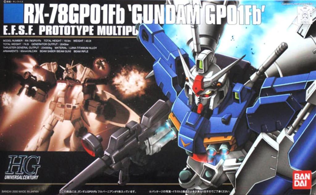 HGUC Gundam Plastic Model Kit 1/144 GP-01Fb