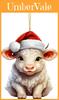 Creative Acrylic Bull Christmas Tree Ornament Colorful Car Interior Decoration