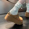 Thick-soled bag head, half slippers, heightening Boken shoes, casual going out, one pedal Boken shoes, women's 2025 new autumn and winter