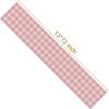Nepnuser Linen Easter Pink and White Buffalo Check Plaid Table Runner Gingham Pink Farm Birthday Party Decorations Home Kichen Dining Room Decor 72