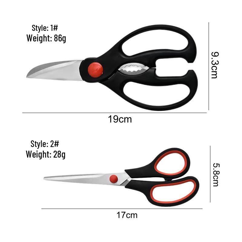 Three-Piece Multipurpose Kitchen Scissors Set: Practical for Chicken, Fish, and More