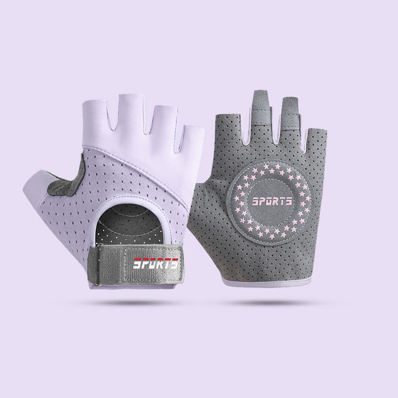 Фитнес женские перчатки без пальцев велосипедные спортивные спиннинг женские тренировочные упражнения противоскользящие дышащие перчатки для штанги велосипедные S