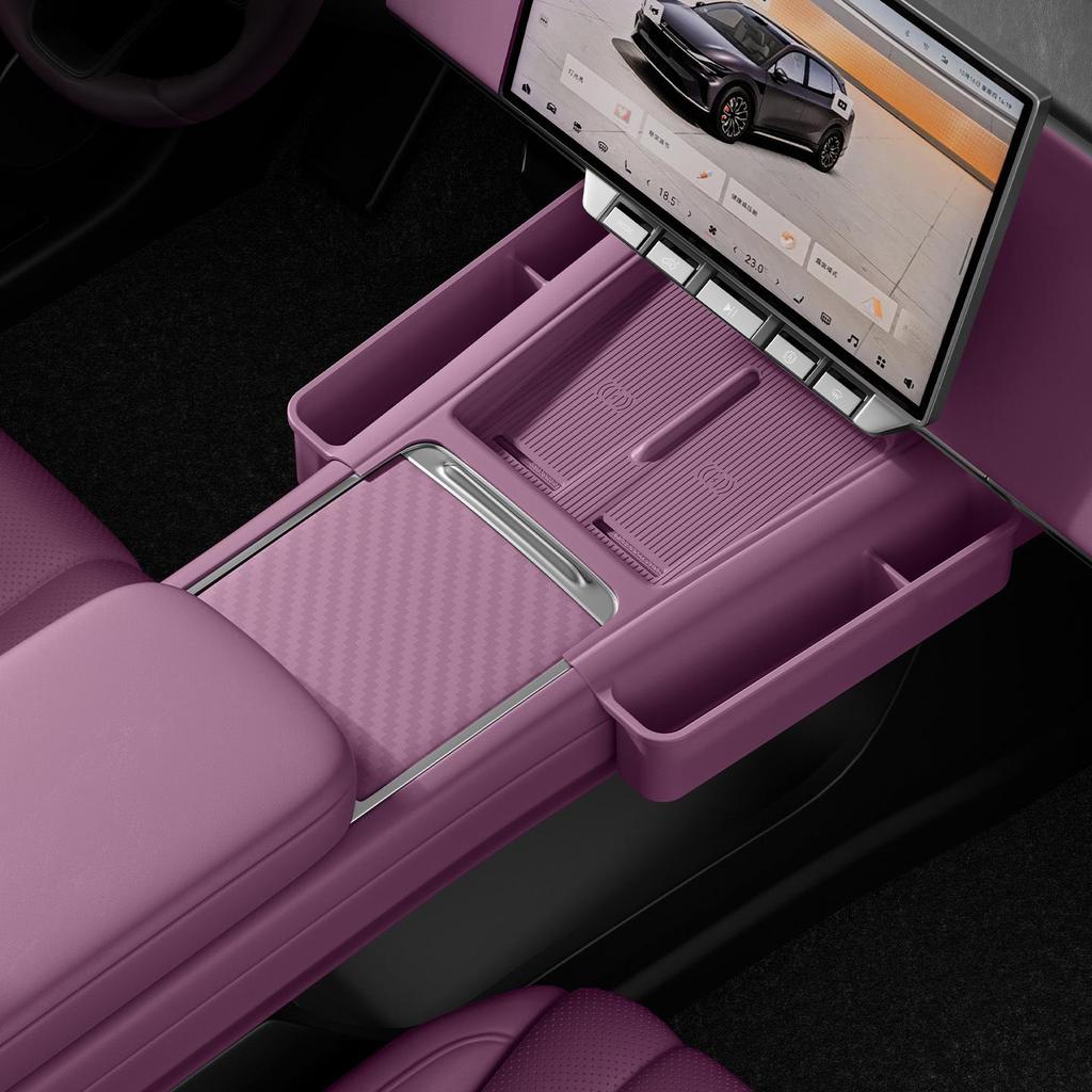 Scatola portaoggetti in silicone per modifica interna della console centrale Zeekr 7X 2026