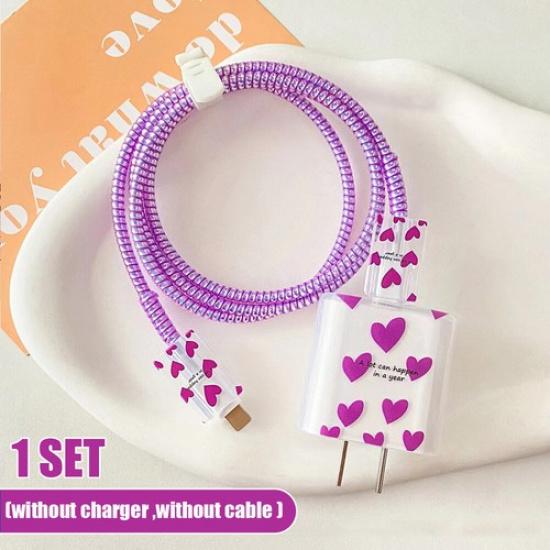 For iPhone 18w/20w Charger Protective Case Head Data Cable Protector Shell Cover