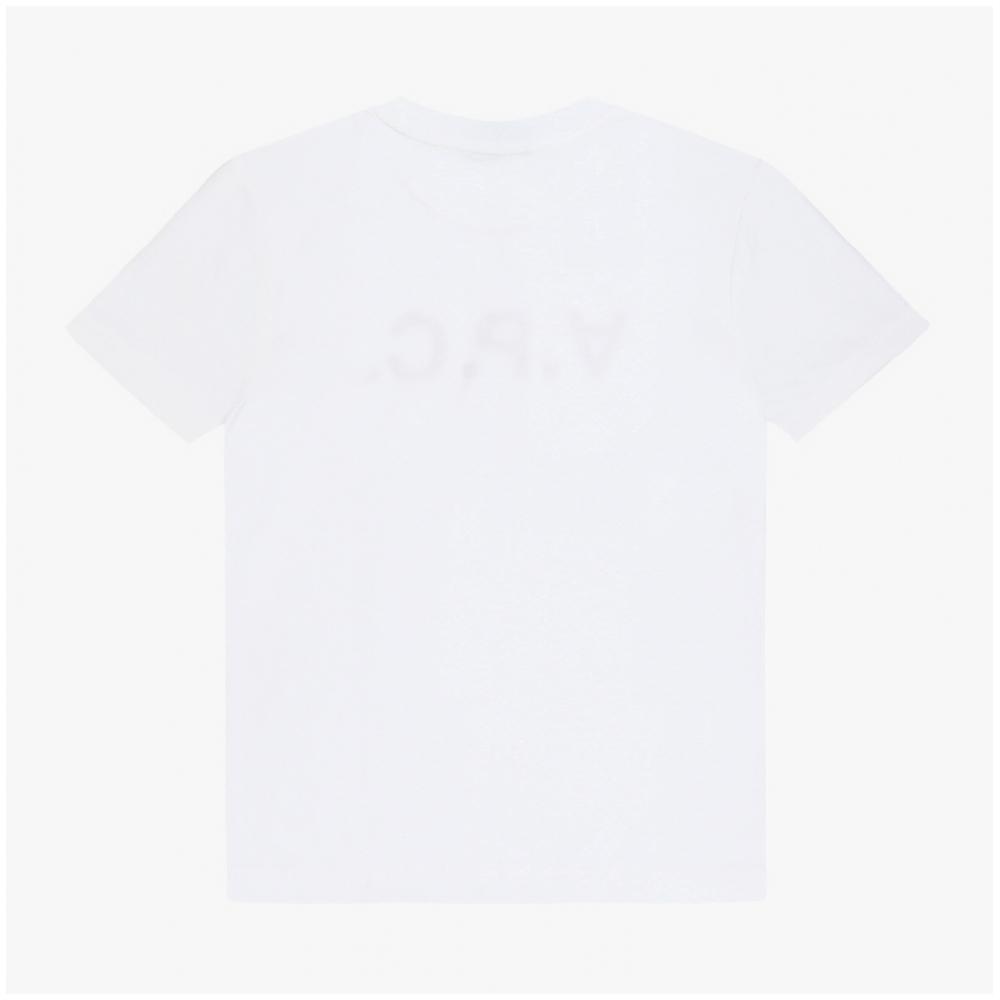 A.p.c. VelveT Logo STandard Grand Unisex T shirT M26384 Ilm Blanc TerracoTTa Vpc